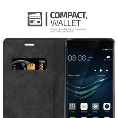 Huawei P9 PLUS lommebokdeksel case (svart)