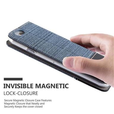 iPhone 6 PLUS / 6S PLUS lommebokdeksel etui (blå)