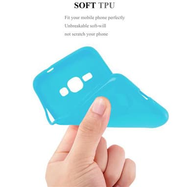 Samsung Galaxy J1 2015 Deksel Case Cover (blå)