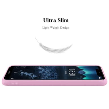 Deksel Nokia 5.1 PLUS / X5 Silikon cover (rosa)