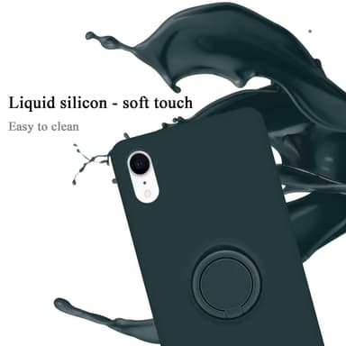 Deksel iPhone XR Ring Case (grønn)