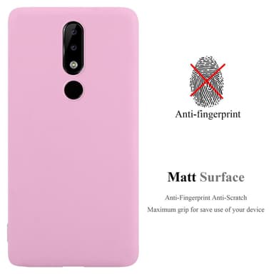 Deksel Nokia 5.1 PLUS / X5 Silikon cover (rosa)