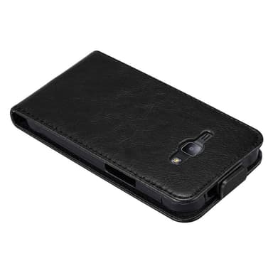 Samsung Galaxy J1 2015 deksel flip cover (svart)