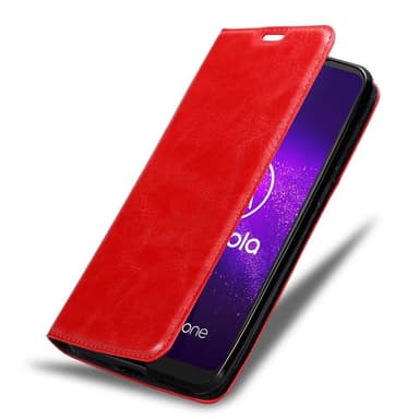 Motorola ONE MACRO lommebokdeksel case (rød)