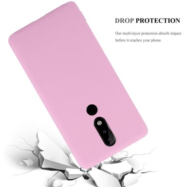Deksel Nokia 5.1 PLUS / X5 Silikon cover (rosa)