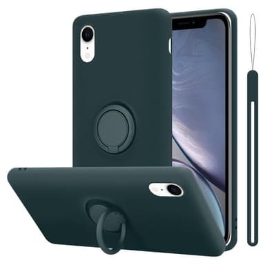 Deksel iPhone XR Ring Case (grønn)