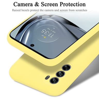 Motorola MOTO G62 5G silikondeksel case (gul)