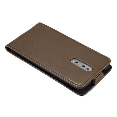 Nokia 8 2017 deksel flip cover (brun)