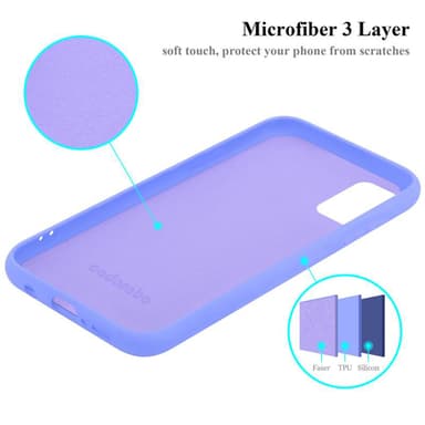 Samsung Galaxy A41 silikondeksel case (lilla)