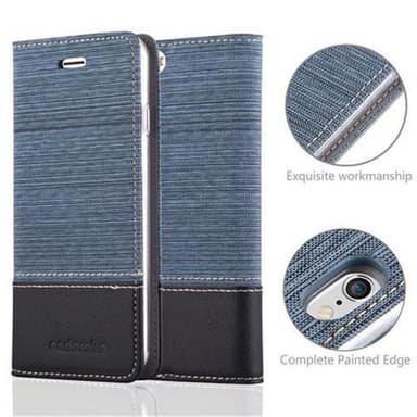 iPhone 6 PLUS / 6S PLUS lommebokdeksel etui (blå)