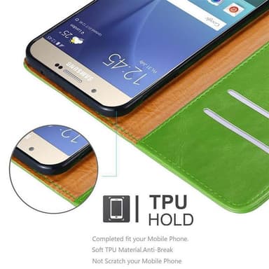 Samsung Galaxy A8 2015 lommebokdeksel etui (grønn)