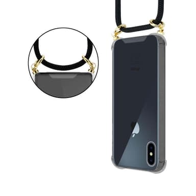 iPhone X / XS Deksel med Halskjede (svart)