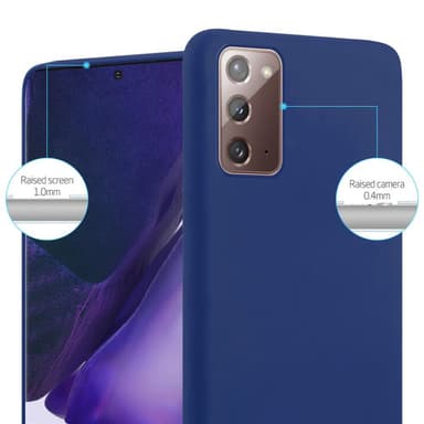 Deksel Samsung Galaxy NOTE 20 Silikon cover (blå)