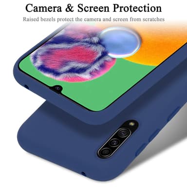Samsung Galaxy A90 5G silikondeksel case (blå)