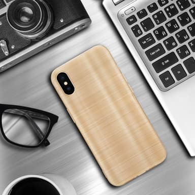 iPhone X / XS Silikondeksel Beskyttelse (gold)