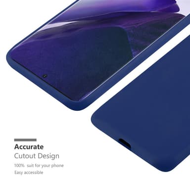 Deksel Samsung Galaxy NOTE 20 Silikon cover (blå)