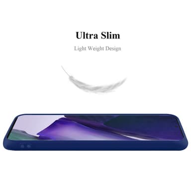 Deksel Samsung Galaxy NOTE 20 Silikon cover (blå)