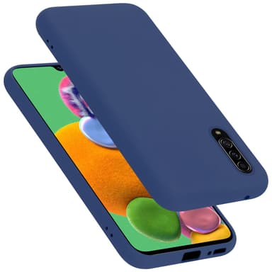 Samsung Galaxy A90 5G silikondeksel case (blå)