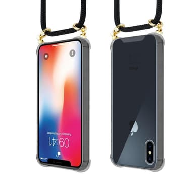 iPhone X / XS Deksel med Halskjede (svart)