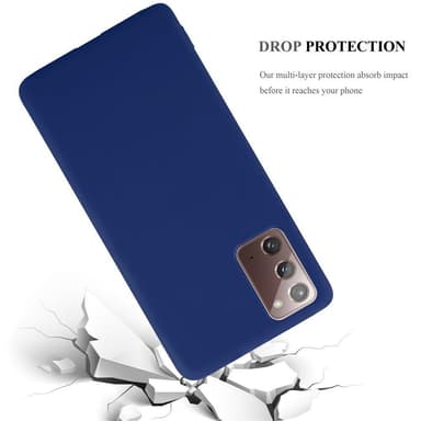 Deksel Samsung Galaxy NOTE 20 Silikon cover (blå)