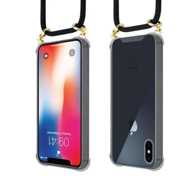 iPhone X / XS Deksel med Halskjede (svart)