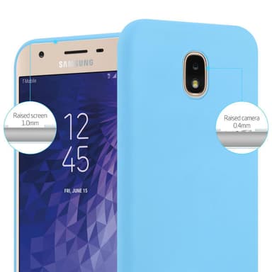 Deksel Samsung Galaxy J3 2018 Silikon cover (blå)