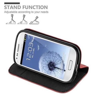 Samsung Galaxy S3 MINI lommebokdeksel case (rød)