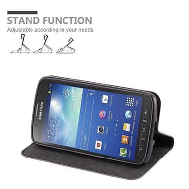 Samsung Galaxy S4 ACTIVE lommebokdeksel case (brun)