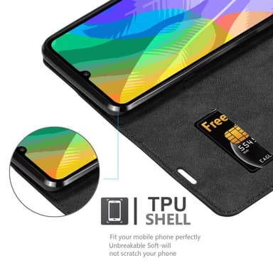 Huawei Y6P lommebokdeksel case (svart)