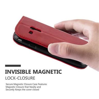 Samsung Galaxy S3 MINI lommebokdeksel case (rød)