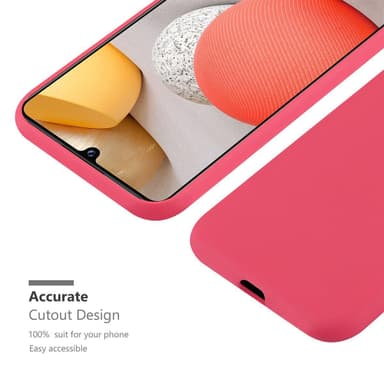 Deksel Samsung Galaxy A42 4G Silikon cover (rød)