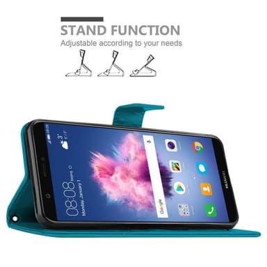 Huawei P SMART 2018 / Enjoy 7S lommebokdeksel Blomster