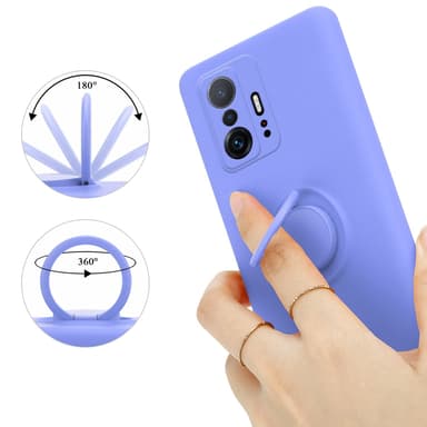 Deksel Xiaomi 11T / 11T PRO Ring Case (lilla)