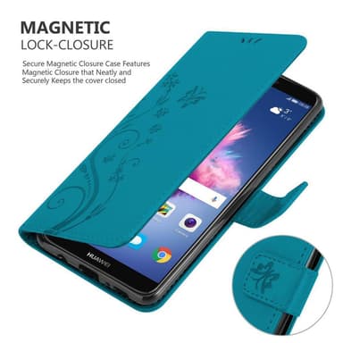 Huawei P SMART 2018 / Enjoy 7S lommebokdeksel Blomster