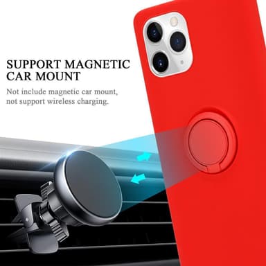 Deksel iPhone 11 PRO Ring Case (rød)