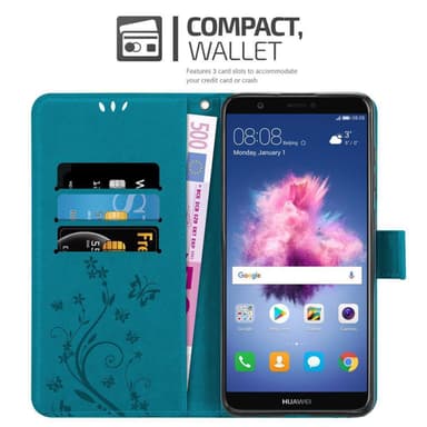 Huawei P SMART 2018 / Enjoy 7S lommebokdeksel Blomster