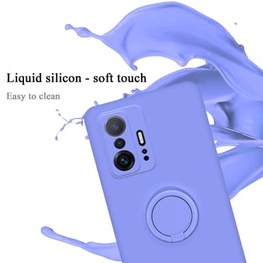 Deksel Xiaomi 11T / 11T PRO Ring Case (lilla)