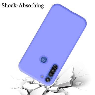 Motorola MOTO G8 silikondeksel case (Lilla)
