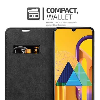 Samsung Galaxy M21 / M30s lommebokdeksel case (svart)