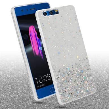 Honor 9 Silikondeksel Glitter (gjennomsiktig)