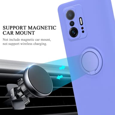 Deksel Xiaomi 11T / 11T PRO Ring Case (lilla)