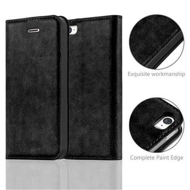 iPhone 5 / 5S / SE 2016 lommebokdeksel case (svart)
