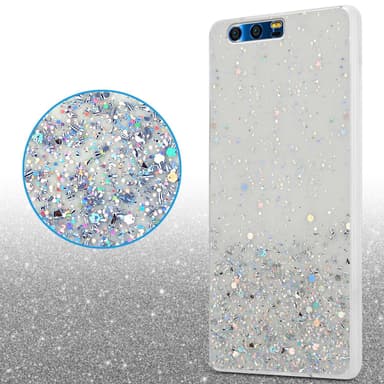 Honor 9 Silikondeksel Glitter (gjennomsiktig)