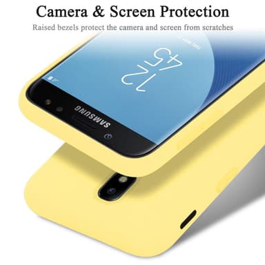 Samsung Galaxy J7 2017 silikondeksel case (gul)