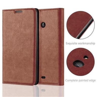 Nokia Lumia 540 lommebokdeksel case (brun)