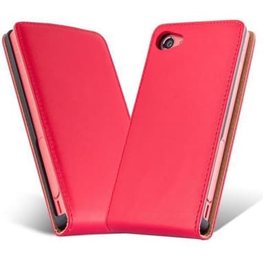 Sony Xperia Z5 COMPACT Deksel Flip Case (rød)