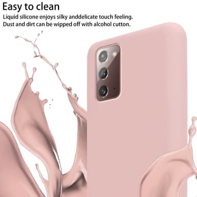 Deksel Samsung Galaxy NOTE 20 med Halskjede (rosa)