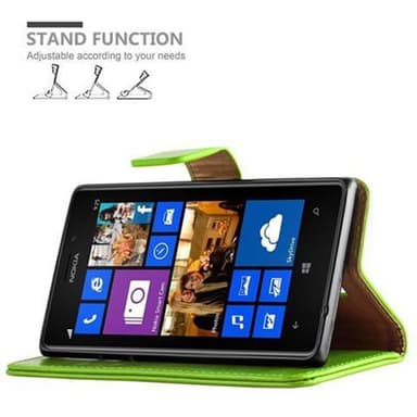 Nokia Lumia 925 lommebokdeksel etui (grønn)