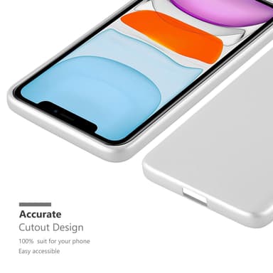 Deksel iPhone 11 Case Cover (sølv)