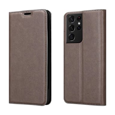 Samsung Galaxy S21 ULTRA lommebokdeksel case (brun)